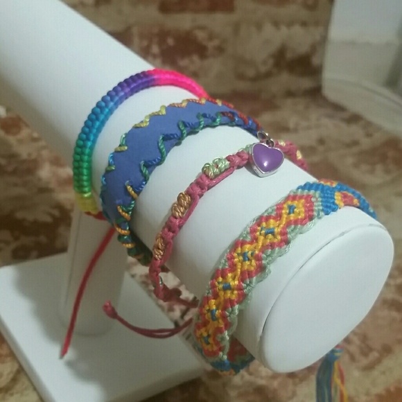 Friendship Bracelets Set of 4 Street Style macrame crochet Swifty - Picture 6 of 6